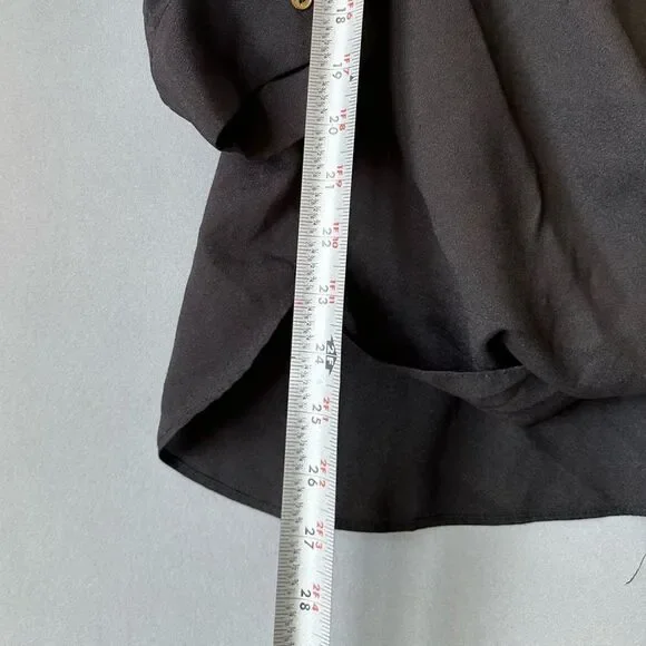 5 for $40 Calvin Klein Top Blouse Shirt Size XL Black - Picture 5 of 7